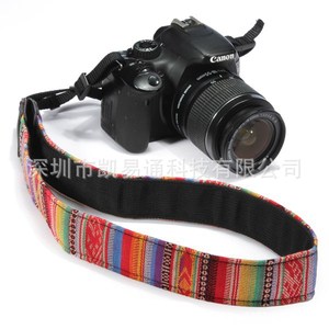 <b>Camera</b> Strap Vintage Artistic Style Cotton 3.8cm Neck Shoulder Digital <b>Printing</b> Design for DSLR Mirrorless <b>Camera</b> - Product Image 3