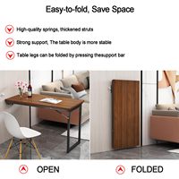 Petite table à manger murale pliante, bureau flottant pour cuisine, table de chevet, banc de buanderie pliable pour chambre à coucher, gain de place pour la maison