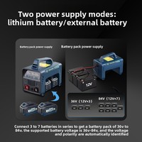 Machine à souder sans fil professionnelle 21V, soudeuse à arc portable alimentée par batterie au lithium avec affichage numérique pour travaux en extérieur