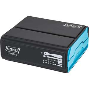 HAZET SmartCase <b>socket</b> set 2200SC-2 ∙ 1/4 inch (6.3 mm) hexagon, solid, 1/4 inch (6.3 mm) square, hollow ∙ Outside <b>12</b>-<b>point</b> trac - Product Image 4