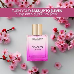 Bestseller Transfrontaliero BellaVita Luxury SENORITA Profumo da Donna Medio Oriente Dubai Note Floreali Lunga Durata 100ml EDP da Viaggio - Product Image 2