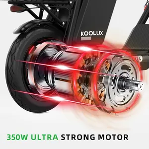 350W 36v KOOLUX KZ-01 Electric Bicycle Fast Delivery Long Range 7speed Off Road Electric Dirt E Bike 14 Inch Pneumatic Tires