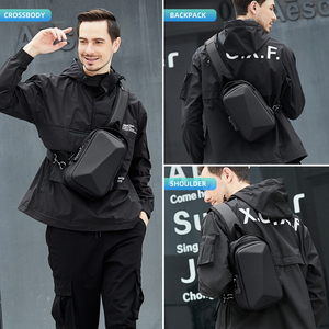 FENRUIEN hommes petit sac coque dure sangle unique sacs à main épaule <span class=keywords><strong>2022</strong></span> concepteur étanche poitrine sacs de messager - Product Image 3