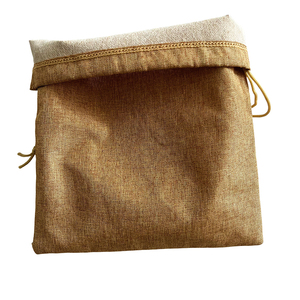 Sacs cadeaux en toile de jute lin sérigraphiés pour Halloween avec cordon de serrage pour bonbons, bagues, bijoux et emballages - Product Image 6