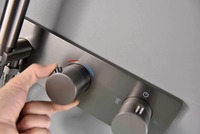 Mitigeur de douche mural gris Deao de haute qualité cascade pour baignoire baignoire douche encastrée avec poignée douche