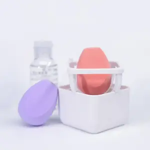 2024 ขายแต่งหน้าฟองน้ําไข่โรงงานขายส่งSuper Soft Waterdrop Latexฟรีเครื่องสําอางค์ความงามแต่งหน้าฟองน้ําผู้ถือไข่