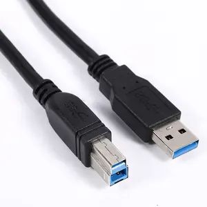 Kabel pengisian daya Data USB 3.0 AM ke BM, Super kecepatan 1M dengan USB3.0 A male ke tipe B male charge Transfer untuk Printer