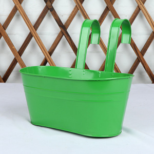 Petit pot rectangulaire suspendu en métal, détachable, avec fond à 2 trous, pour la culture de fleurs, la décoration de mariage et les plantes - Product Image 4