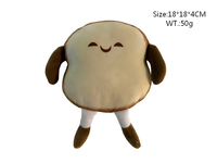 Jouets en peluche pour chiens, interactifs, mignons, en forme de pain grillé, jouet pour animaux de compagnie pour soulager l'anxiété