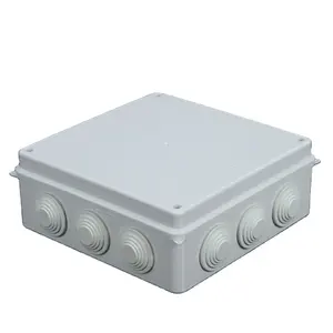 Factory wholesale ip65 with rubber plug plastic junction box electrical junction boxes waterproof junction box