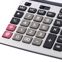 Calculatrice de bureau électronique Foska à 12 chiffres, alimentée par énergie solaire et piles, pour fournitures de bureau