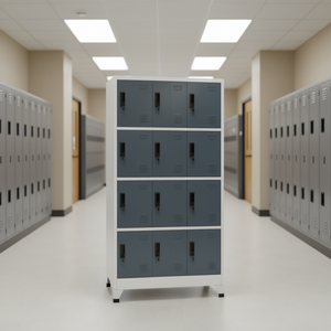 Armario de Almacenamiento de 35.4"x17.7"x70.9" con Cuatro Niveles, de Acero, Estilo Minimalista para Garaje - Product Image 2