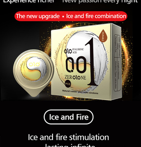 Wholesale OLO 001 <strong>Long</strong> <strong>Lasting</strong> Natural Latex Safety Sex <strong>Condom</strong> 3pcs Pack Heat-promoting Orgasm Female - Product Image 3