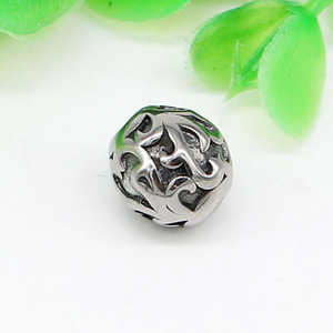 yunnique Stainless Steel Round <b>Spacer</b> Beads Glossy Retro Color For Bracelet Making 6mm - Product Image 2