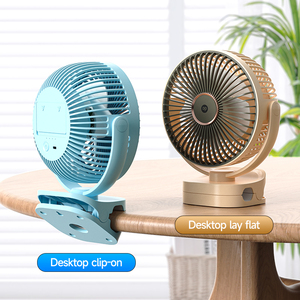 Bán Buôn USB Có Thể Sạc Lại Có Thể Gập Lại Máy Tính Để Bàn Bàn Bàn Fan Cầm Tay Kẹp Clip Khẩn Cấp LED Ánh Sáng 360 Xoay Ngoài Trời Hộ Gia Đình - Product Image 5