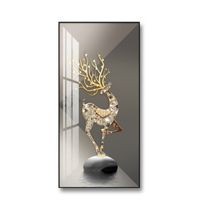 Wholesale 25*35 Living Room Glass Picture Painting Design Crystal Diamond Photo