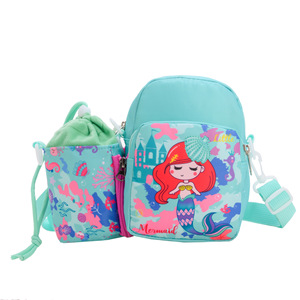 Sac à dos enfant avec porte-bouteille, sac messager dinosaure dessin animé, sac de voyage licorne mignon, pochette extérieure pour tout-petit, OEM - Product Image 5