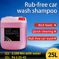 Shampoo de lavage de voiture chimique, liquide de nettoyage automatique sans contact, savon liquide sans contact, shampooing 25L adapté aux machines de lavage de voiture automatiques
