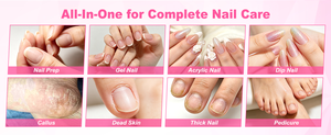 เครื่องเจียรเล็บไฟฟ้า 5 หัว สำหรับทำเล็บมือและเล็บเท้า แบบพกพา ใช้สำหรับร้านเสริมสวยและใช้ในบ้าน - Product Image 3