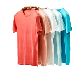 T-shirt Homme de Luxe de Bonne Qualité, 100% Coton Lourd, Coupe Oversize, Col Montant, Respirant, Décontracté, en Jersey Tricoté - Product Image 1