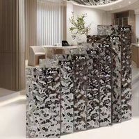 Panneau mural en bambou à effet d'ondulation, flexible, ignifuge, en PVC, pour plafond, hôtel, KTV, décoration intérieure, panneau mural 3D