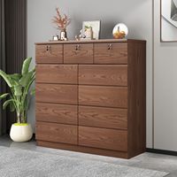 Armoire de rangement moderne en bois à 11 tiroirs pour chambre et salon - Design autoportant, écologique et durable