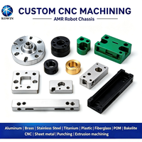 Châssis de robot AMR usiné CNC en aluminium 6061 sur mesure, composants de cadre métallique de précision OEM pour équipement robotique mobile automatisé