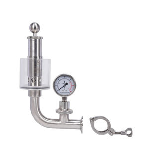 Vanne <span class=keywords><strong>de</strong></span> décharge <span class=keywords><strong>de</strong></span> <span class=keywords><strong>pression</strong></span> à trois colliers <span class=keywords><strong>de</strong></span> 1,5 po avec jauge et indicateur - Product Image 1