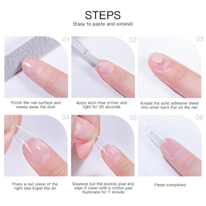 Colle à ongles solide longue durée JTING, gel transparent <span class=keywords><strong>semi</strong></span>-solide pour ongles à presser, 5 ml, gel de liaison super doux, OEM ODM - Product Image 4