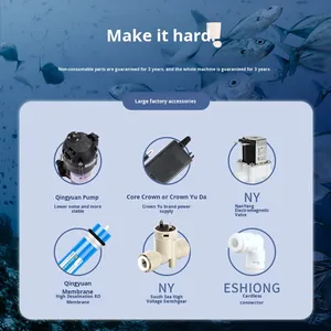 Purificador de Agua para Acuario Rectangular Moderno de 800g, Máquina de Ósmosis Inversa (RO) de Plástico para Cambio y Reposición de Agua de Mar, Ecológico, 220V MIUS - Product Image 2