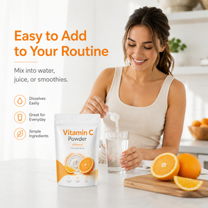 Poudre d'acide ascorbique de qualité supérieure, vitamine C de qualité alimentaire, complément pour adultes, certifié ISO, antioxydant, 1000g, conditionné en bouteilles - Product Image 3