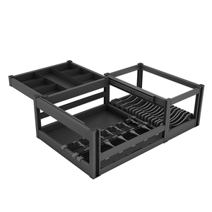 Cestello Portapiatti e Portaciotole in Lega di Alluminio <span class=keywords><strong>per</strong></span> Mobile da Cucina con Divisorio 3:7 <span class=keywords><strong>per</strong></span> Stoccaggio Piatti - Product Image 6