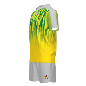Laatste ontwerp snel drogende korte mouw poloshirt met geprint patroon, aangepaste logo sublimatie poloshirt voetbaltenues uniform - Product Image 5