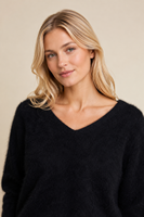 Pull en tricot à col en V neuf, confortable et luxueux pour femme, idéal pour toutes les occasions