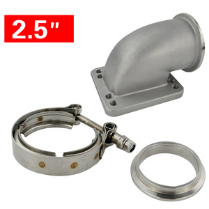 ชุดข้อต่อเทอร์โบชาร์จเจอร์ Poyracing ขนาด 2.5 นิ้ว สำหรับเทอร์โบ T3 T4 ทำจากสแตนเลส ข้อต่อ 90 องศา - Product Image 3