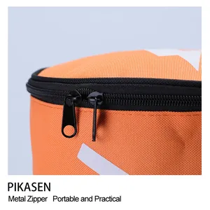 Sac à bandoulière pour balles <span class=keywords><strong>de</strong></span> <span class=keywords><strong>tennis</strong></span> PIKESEN en tissu Oxford orange 600D, pliable, professionnel, grande capacité, 60 balles - Product Image 4