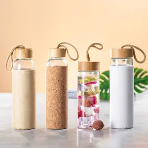 Cork <b>Glass</b> Bottle <b>500ml</b> sustainable merchandising - Product Image 3