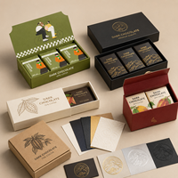Boîte cadeau personnalisée pour chocolat, boîte en papier pliable avec insert pour emballer des bonbons, des collations et des confiseries