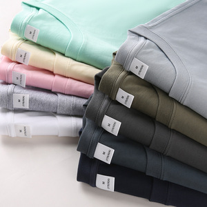 เสื้อยืด100% ผ้าฝ้ายแท้สำหรับผู้ชายเสื้อยืดปักโลโก้ขนาดพิเศษ - Product Image 4