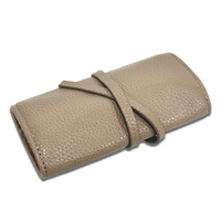 Pochette de voyage en cuir personnalisée pour bijoux, organiseur de voyage élégant pour femme, pochette à boucles d'oreilles, colliers, cadeau de mariage, étui à pendentifs
