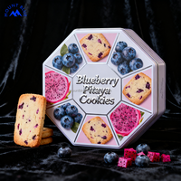 Biscuits en vrac croustillants aromatiques faits à la main à la saveur riche de myrtille et de pitaya préférés en vente de gros