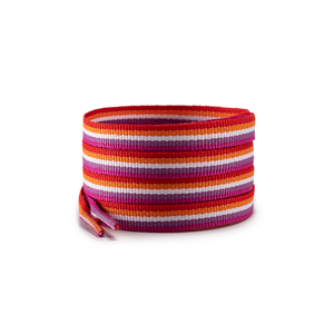 <span class=keywords><strong>Lacci</strong></span> piatti da 10 mm per sneakers, <span class=keywords><strong>lacci</strong></span> colorati intrecciati arcobaleno per eventi di orgoglio LGBTQ - Product Image 3