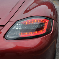 JIEHAO LED-Rückleuchte für Porsche Cayman Boxster 987 04-08 | LED-Heckleuchte mit Blinker, Brems- und Rückfahrlicht, Kfz-Zubehör
