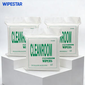 WIPESTAR Toallitas de Papel No Tejido Profesionales para Cuartos Limpios, 1200 Unidades/Bolsa, 4 Pulgadas, Alta Absorbencia, Limpieza Industrial, Seguridad - Product Image 1