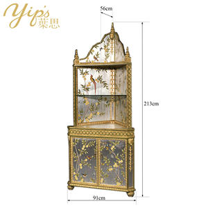 <span class=keywords><strong>Yips</strong></span> LD-1203-0114 Rose Princess Series Handpainted พืชและนกห้องนั่งเล่นคลาสสิกมุมตู้ - Product Image 3