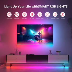 ไฟ LED แบบเส้น 24V SMD5050 IP20 สีดรีมคัลเลอร์ RGB แรงดันต่ำ 12V แถบไฟ 5050 สมาร์ท แสงไฟ LED ขายส่ง - Product Image 6