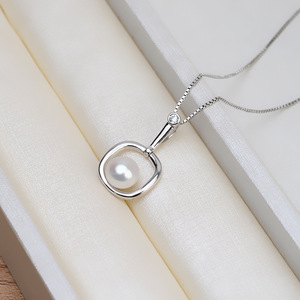 Accesorio de Plata S925 para Mujer, Pendiente Largo Desmontable con Borla, Perla Hueca, Soporte para Cuentas Tamaño 908, Cadena Personalizada - Product Image 3