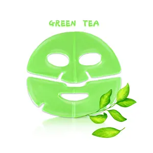 Private Label Korea Rose Green Tea Black Charcoal Gold Aloe Vera Hydrogel Gel Sheet Facial Mask