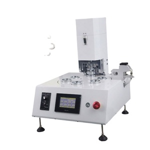 Automatic 50X50mm Rectangle Plastic <b>Button</b> Maker Kit New Used Pneumatic Badge Making Machine Paper Cutter Motor Core - Product Image 1