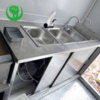 Camion de restauration rapide de remorque de sécurité mobile standard de Californie de 7 pieds 10 pieds 11 pieds pour restaurants hôtels fermes équipement pour légumes